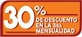 30% de descuento en la 3ra mensualidad