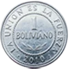 Moneda 1 boliviano